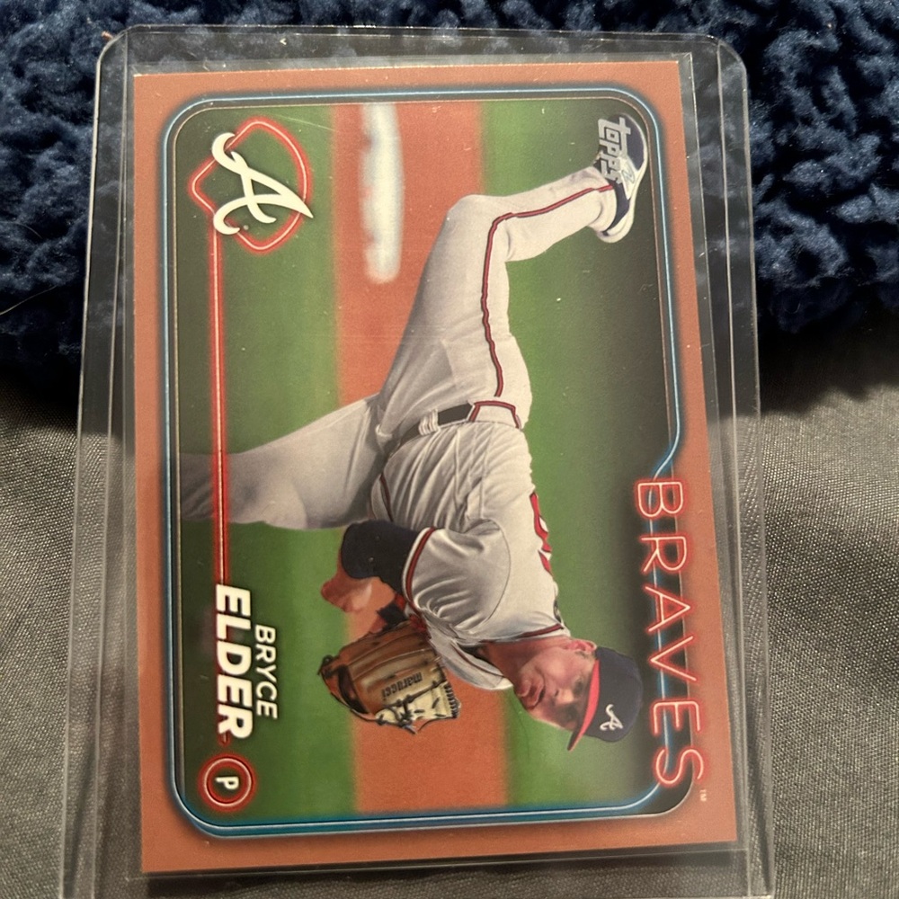 Baseball Trading Card with gold Border Bryce Elder